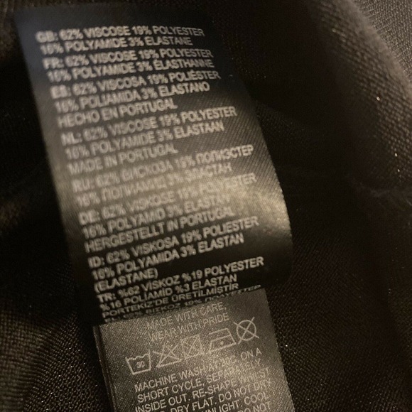 Ted Baker London Blouse Womens Size 0 Asymmetric Black Shimmer Sparkle - Picture 7 of 14